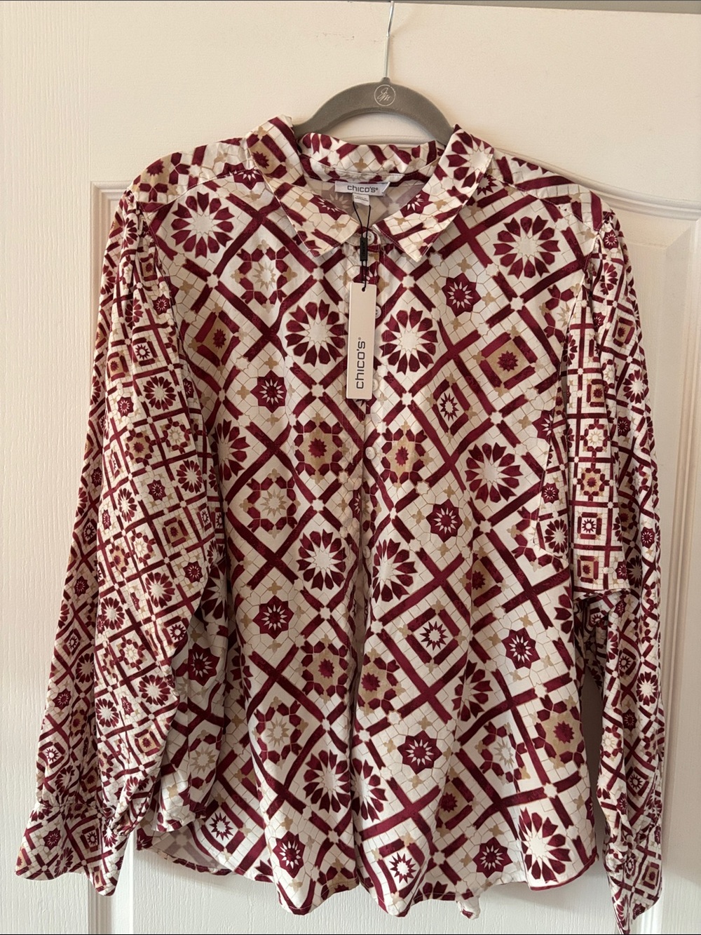 NWT Chico’s Dolman Sleeve Shirt-Desert Star print Chico’s SIZING 3 (US 16)